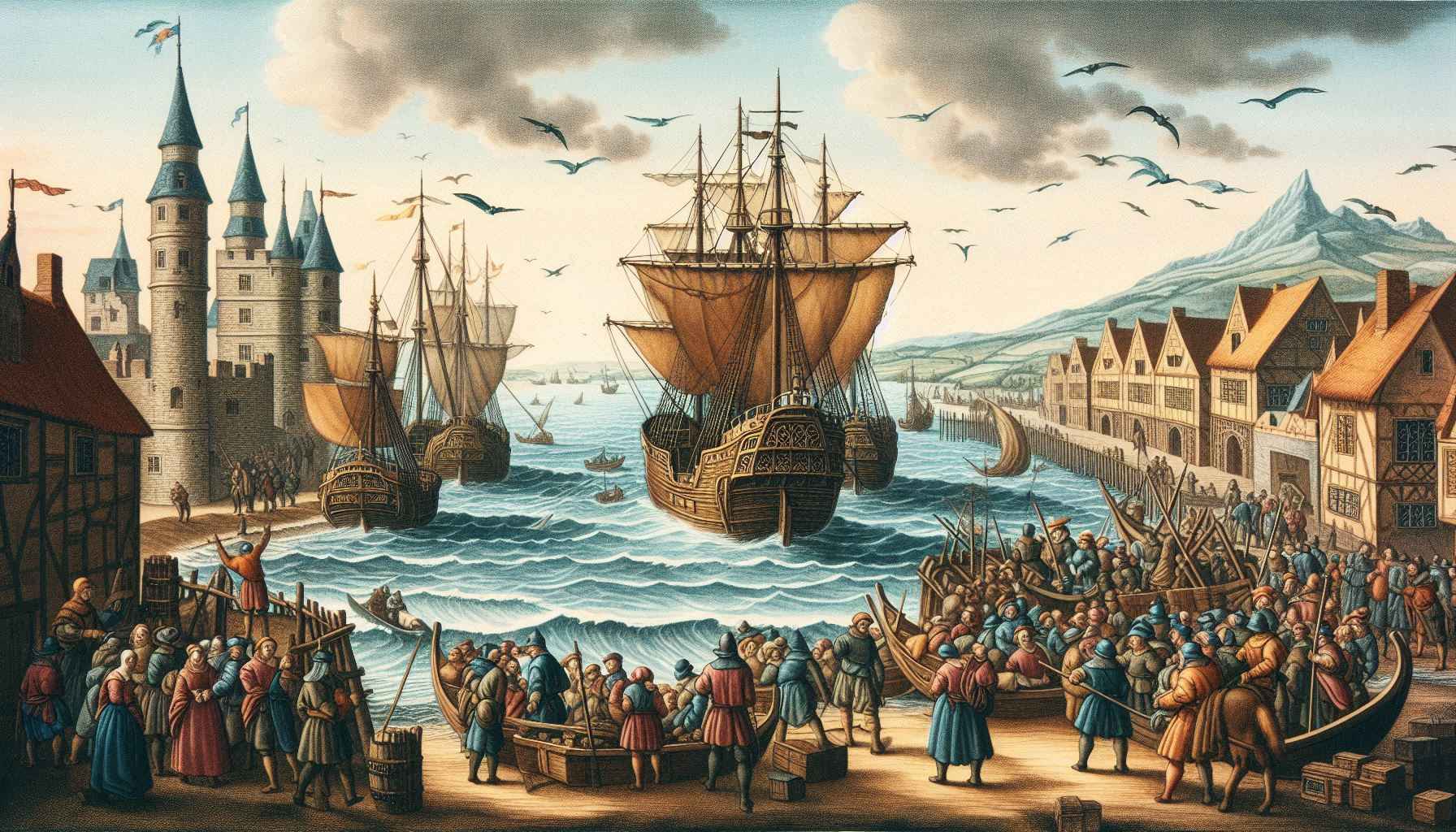 Marinheiros europeus trazendo molhos fermentados de peixe da Ásia durante o século XVII