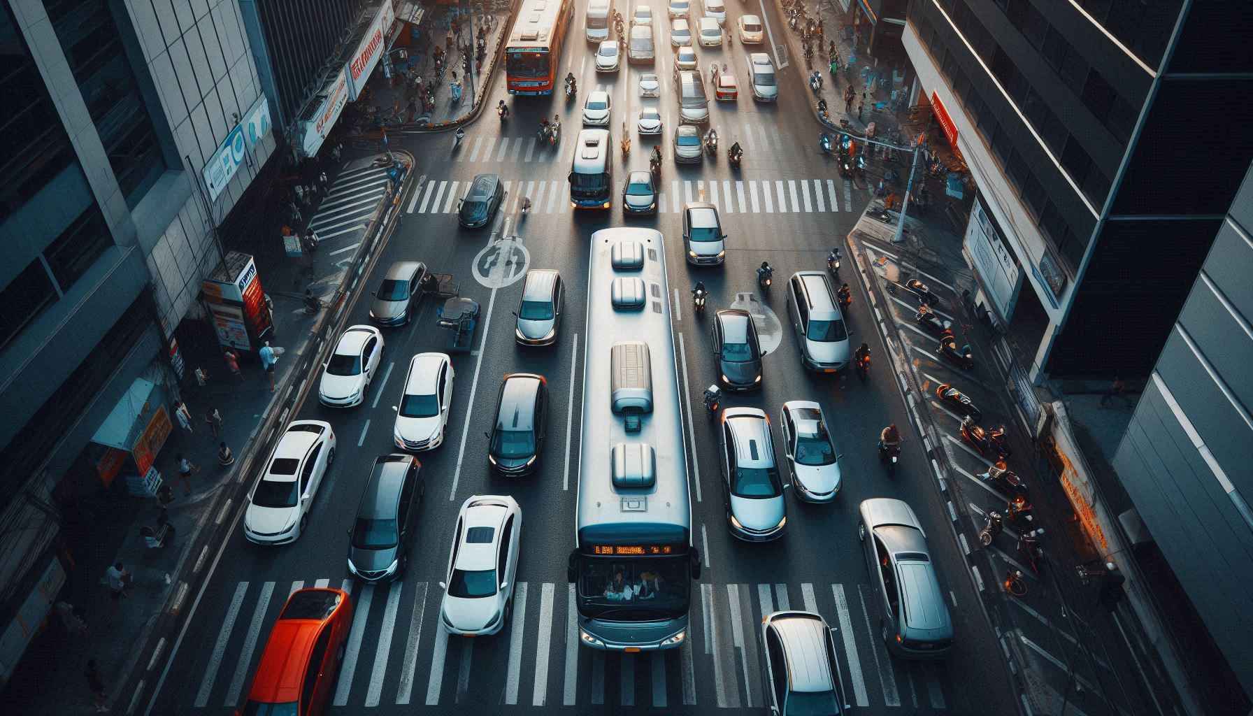 Transporte público ajudando a reduzir congestionamento