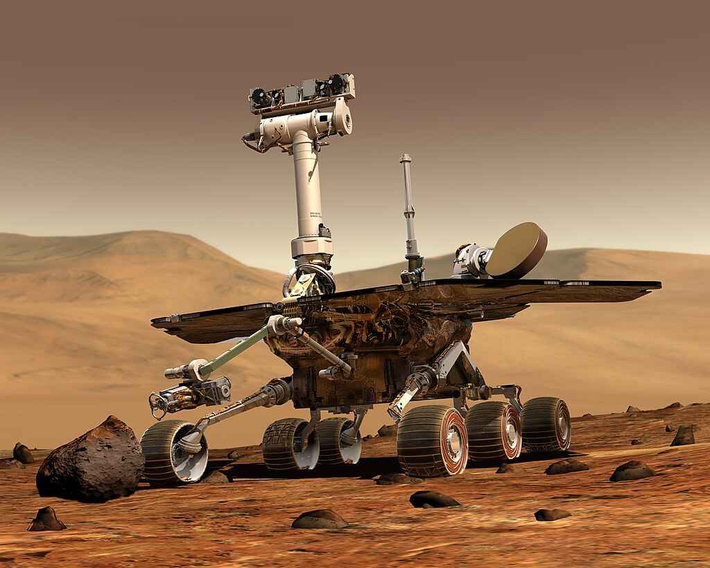 Rover Opportunity explorando Marte