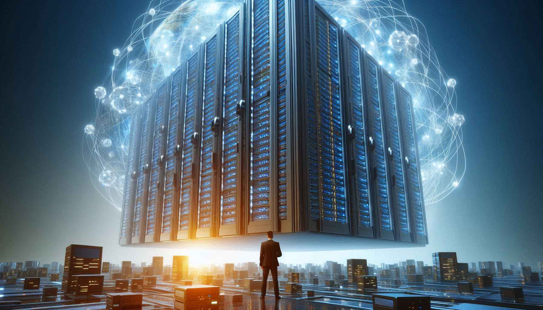 Representação de um servidor usado para manter uma IA em funcionamento.