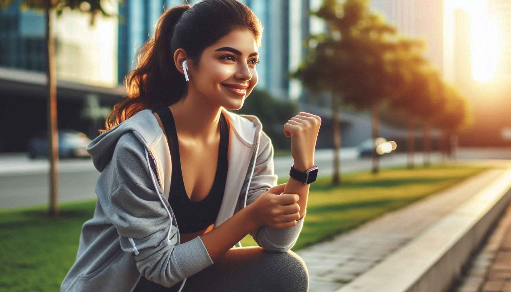 Pessoa fazendo exercício ao ar livre, destacando a importância da saúde mental e física para a produtividade no trabalho