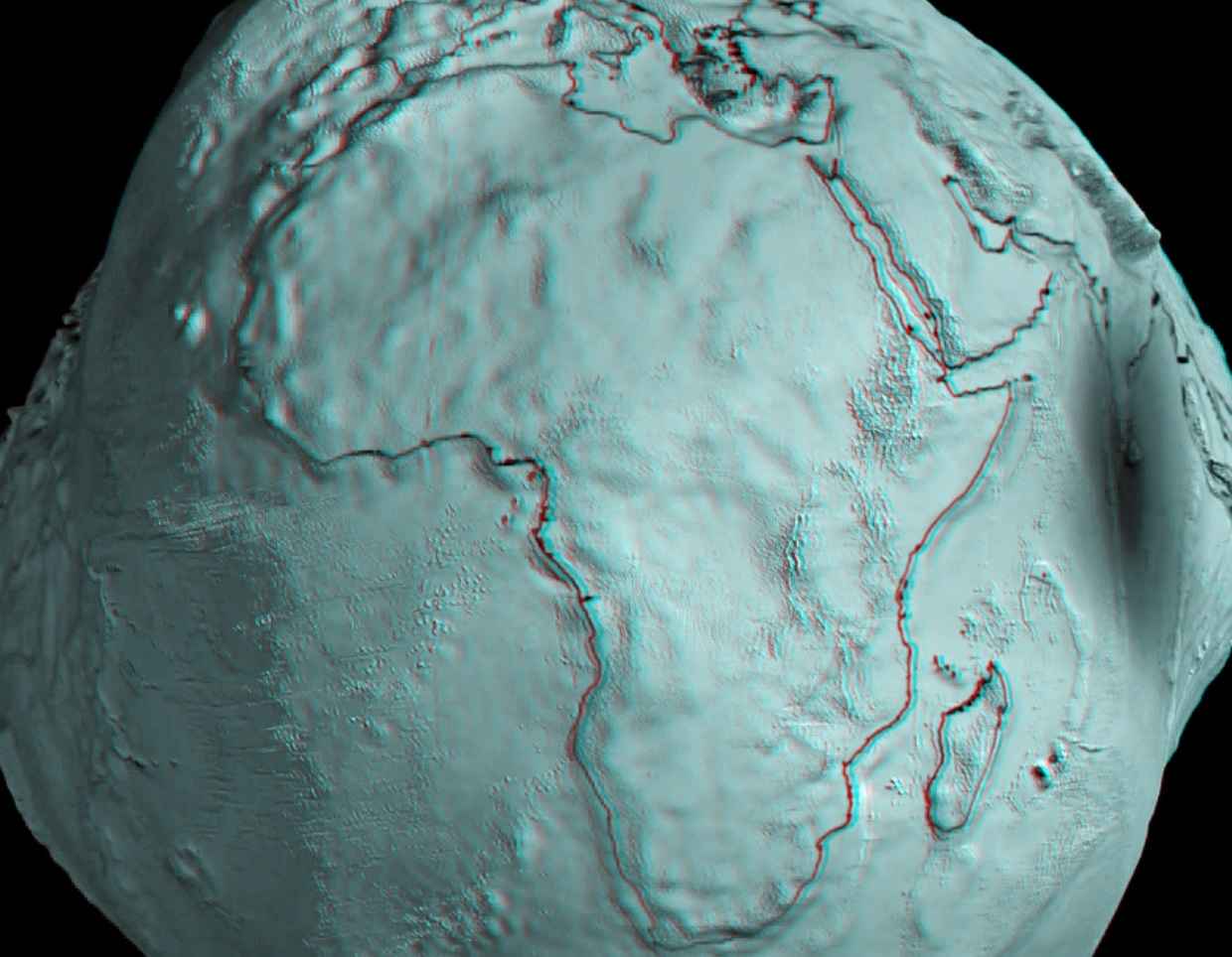 Uma representação geográfica da distribuição de montanhas ao redor do mundo